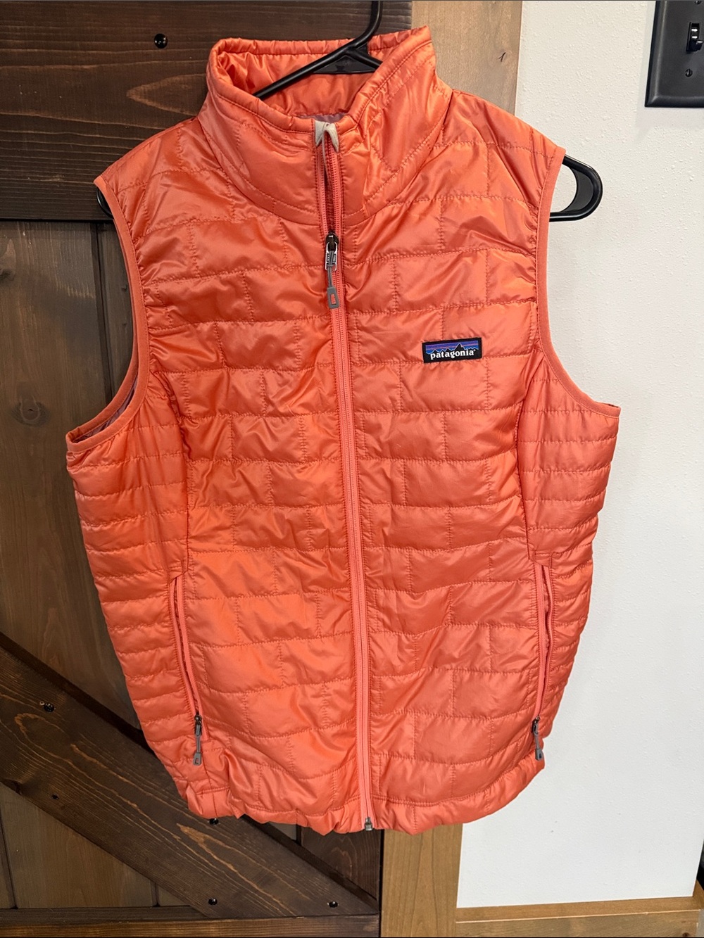 Patagonia Women’s Orange Quilted Puffer Vest